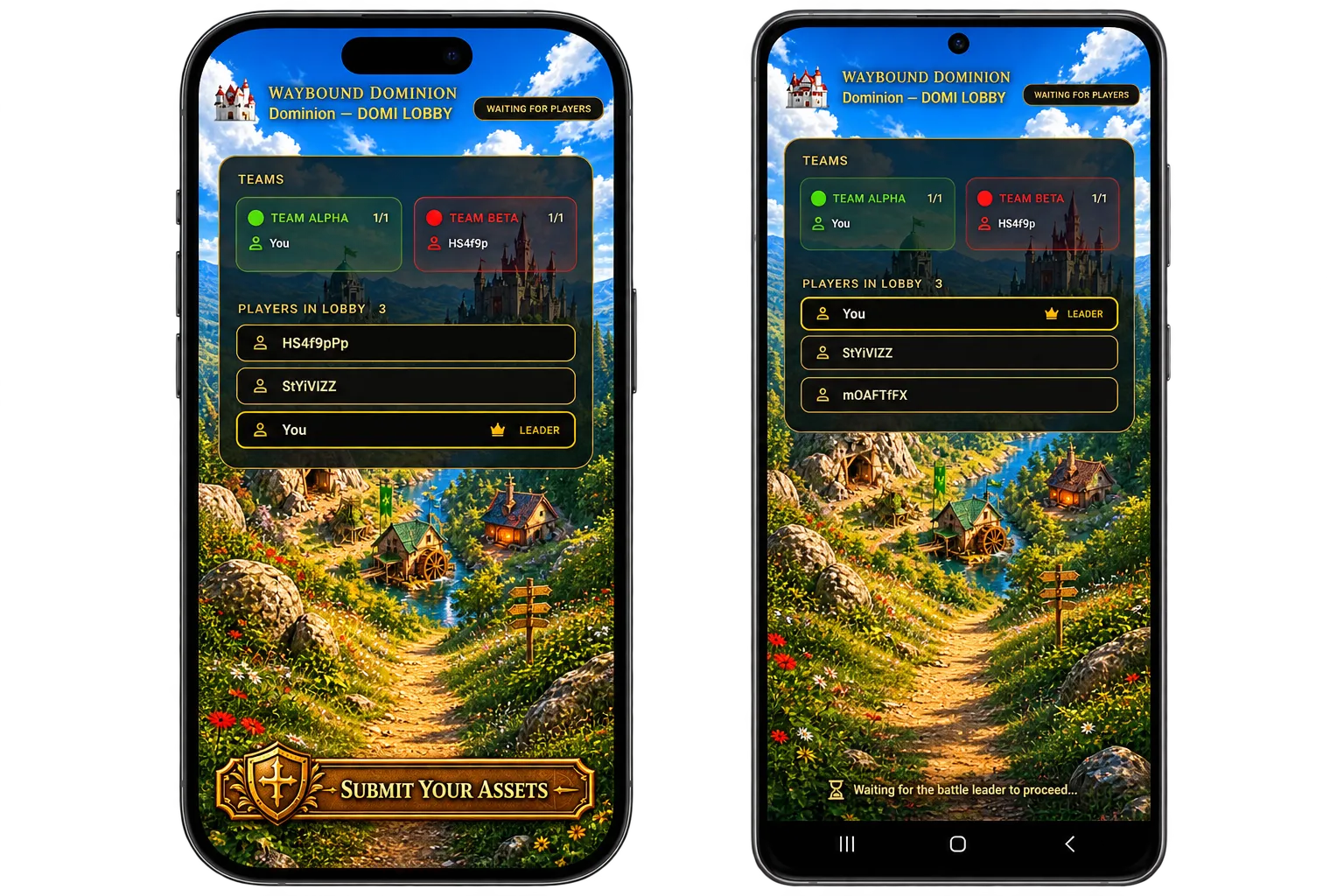 Dominion lobby on two devices